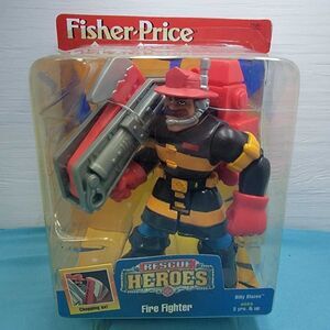 Fisher-Price Rescue Heroes Billy Blazes Fire Fighter Action Figure Toy NIB